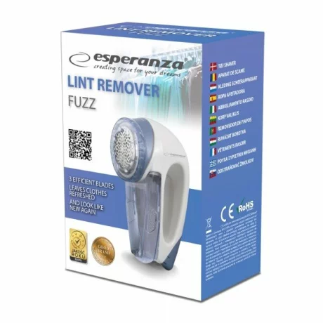 Aparat de curatat scame Esperanza Fuzz, ECS007, Alb