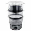 Aparat de gatit cu aburi, Esperanza Volcano, EKG009, 400W, 7.5l, Negru