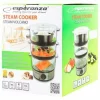 Aparat de gatit cu aburi, Esperanza Volcano, EKG009, 400W, 7.5l, Negru