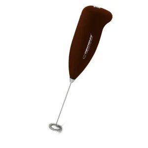 Aparat de spumat lapte electric Esperanza Latte, EKF001N, Maro