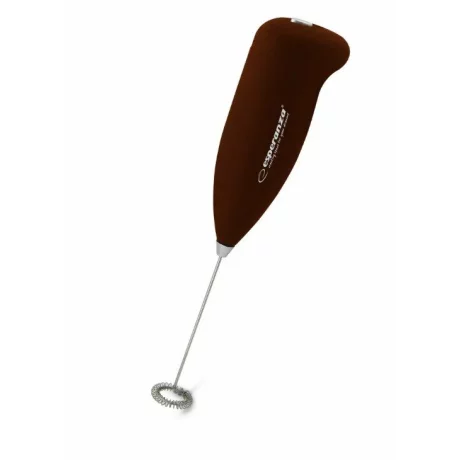 Aparat de spumat lapte electric Esperanza Latte, EKF001N, Maro