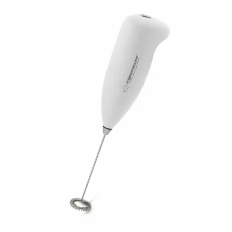 Aparat de spumat lapte electrice Esperanza Latte, EKF001W, Alb