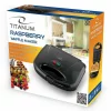Aparat de preparare vafe Esperanza Rasberry, TKT003, 750W, Negru