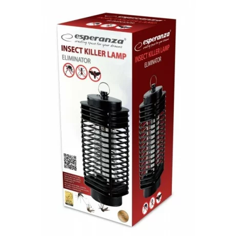 Aparat UV antiinsecte Esperanza Eliminator, EHQ002, 2W, Negru