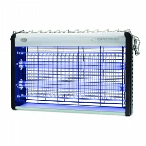 Aparat UV antiinsecte Esperanza Hunter, EHQ006, 20W, acoperire 80mp, Alb