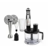 Blender Esperanza Crema, EKM004, 800W, 2 trepte, 0.6l, Negru-Argintiu