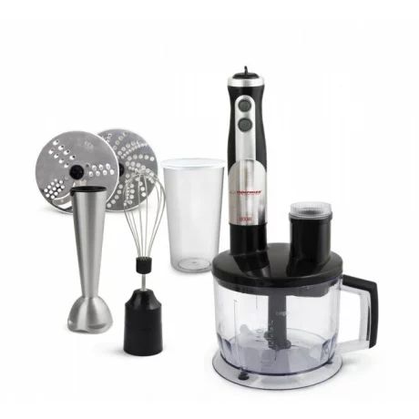 Blender Esperanza Crema, EKM004, 800W, 2 trepte, 0.6l, Negru-Argintiu
