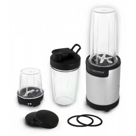 Blender Esperanza Nutri Bomb, EKM030, 9 in 1, 900W, Argintiu