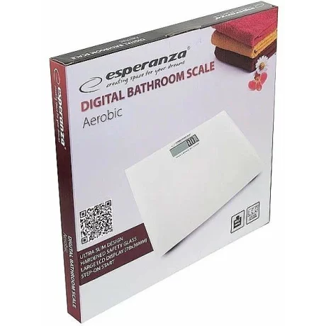 Cantar de baie Esperanza Aerobic EBS002W, 180kg, Alb