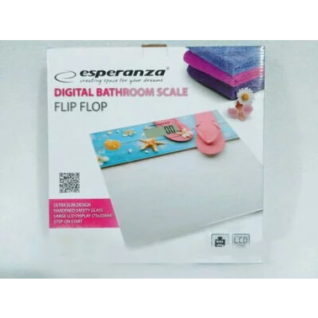 Cantar de baie Esperanza Flip - Flop EBS009, 180Kg, Gri