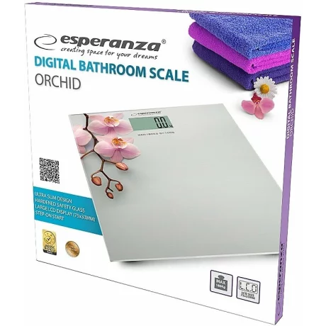 Cantar de baie Esperanza Orchid EBS010, 180kg, Alb