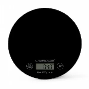 Cantar de bucatarie Esperanza Mango, EKS003K, max. 5kg, Negru