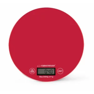 Cantar de bucatarie Esperanza Mango, EKS003R, max. 5kg, Rosu