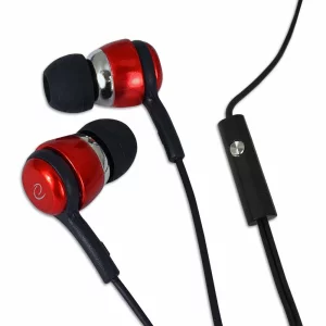 Casti stereo cu microfon Esperanza, EH192R, Negru/Rosu