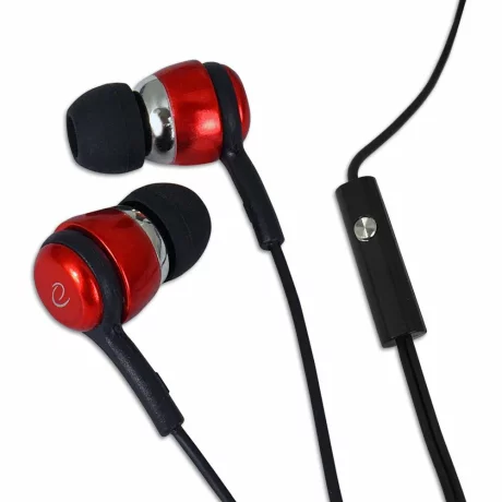 Casti stereo cu microfon Esperanza, EH192R, Negru/Rosu