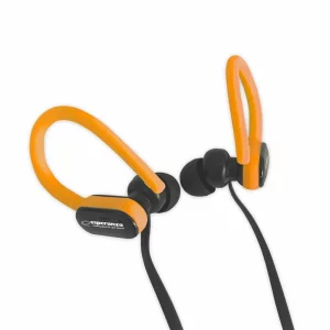 Casti stereo cu microfon Esperanza EH197KO, Negru/Portocaliu