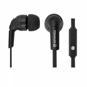 Casti stereo cu microfon Esperanza Titanium, TH109K, Negru