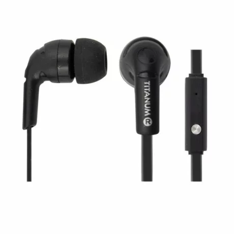 Casti stereo cu microfon Esperanza Titanium, TH109K, Negru
