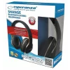 Casti stereo wireless cu microfon Esperanza Shange, EH220, Bluetooth, pliabile, Negru/Auriu