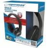Casti stereo wireless cu microfon Esperanza Skald, EH221, Bluetooth, Negru