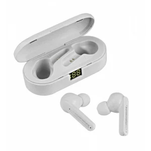 Casti True Wireless cu microfon Esperanza Phoebe, EH230W, Bluetooth, Touch control, Alb
