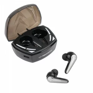 Casti True Wireless cu microfon Esperanza Xenon, EH232K, Bluetooth, Touch control, Negru