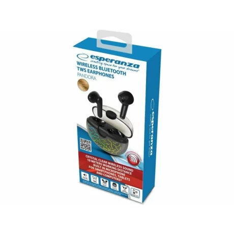 Casti True Wireless Esperanza Pandora EH224K, (Negru)