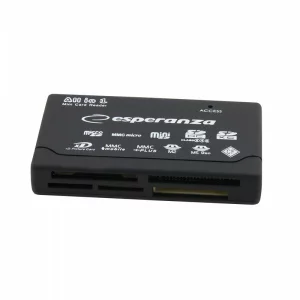 Cititor de carduri Esperanza EA119, All in one, USB 2.0, Negru
