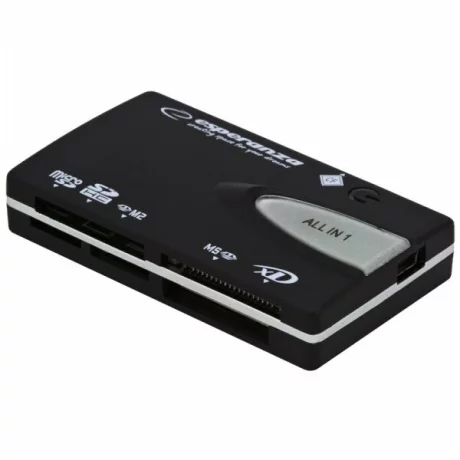 Cititor de carduri Esperanza EA129, All in one, USB 2.0, Negru