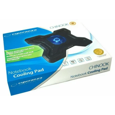 Cooler laptop Esperanza Chinook EA109 15.6&quot;, Negru