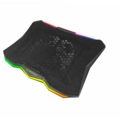 Cooler laptop gaming Esperanza Xalok, EGC110, iluminare RGB, Negru