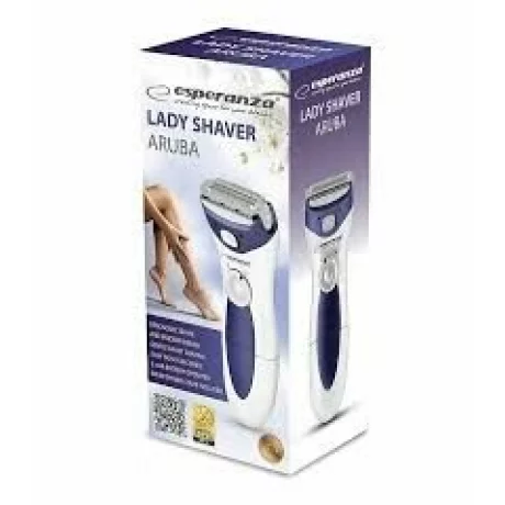 Epilator dama Esperanza Aruba, EBG003B, Alb/Albastru