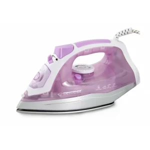 Fier de calcat Esperanza Tulle, EHI004, ceramic, 2400W, Alb/Roz
