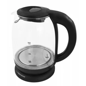 Fierbator electric Esperanza Loire, EKK027, 2200W 1.7l, selector 5 trepte temperatura, Negru