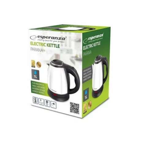 Fierbator electric Esperanza Parana, EKK128W,  1350W, 1l, Alb