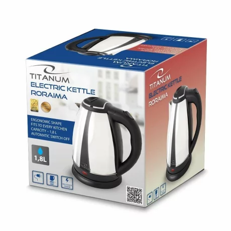 Fierbator electric Esperanza Roraima, TKK102S, 1850W, 1.8l, Argintiu