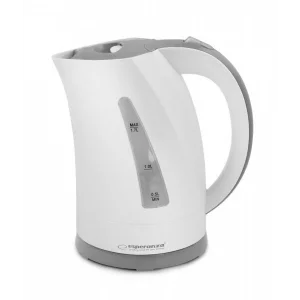 Fierbator electrica Esperanza Amazon, EKK022, 220W, 1.7l, Alb/Gri