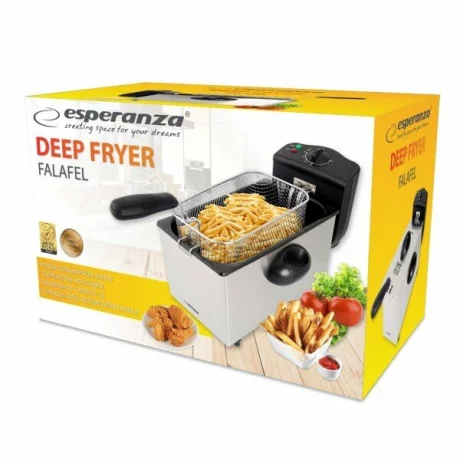 Friteuza Esperanza Falafel, EKG010, 3l, 2000W, Inox