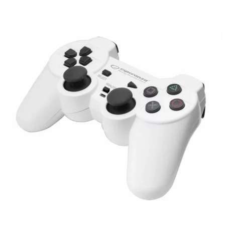 Gamepad Esperanza Corsair, EGG106W, PC/PS2/ PS3, Alb