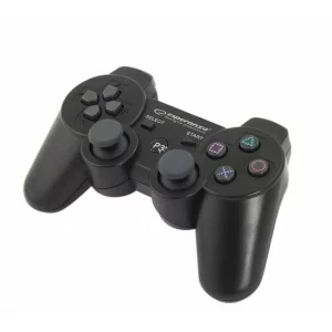 Gamepad Esperanza Marine, EGG109K, cu vibratii, Bluetooth, PS3, Negru