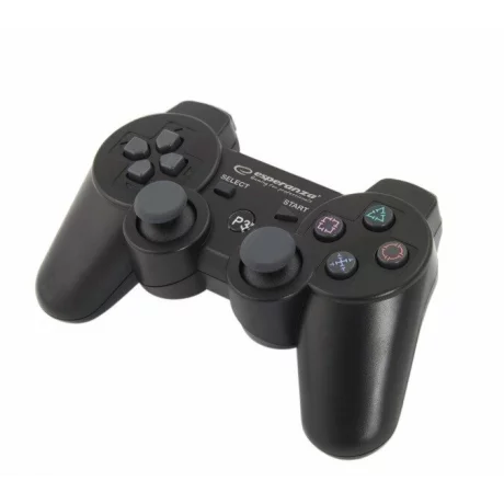 Gamepad Esperanza Marine, EGG109K, cu vibratii, Bluetooth, PS3, Negru