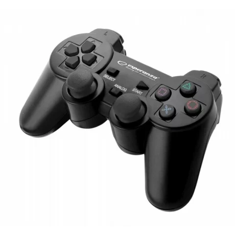 Gamepad Esperanza Trooper, EGG107K, cu vibratii, Usb, PC/PS3, Negru
