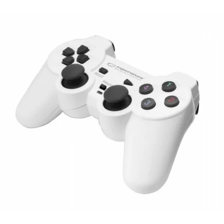 Gamepad Esperanza Warrior, EGG102W cu vibratii, Usb, PC, Alb