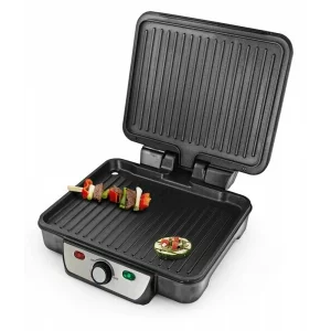 Gratar electrica Esperanza Provolone, EKG007, 1800W, Negru-Argintiu
