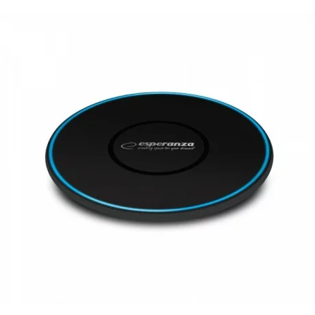 Incarcator wireless telefon Esperanza Quantum, EZC103, 10W, Usb, Negru