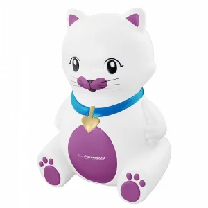 Inhalator/Nebulizator Esperanza Kitty, ECN003, forma pisica, Alb/Roz