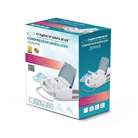 Inhalator/Nebulizator Esperanza Zephyr, ECN002, Alb