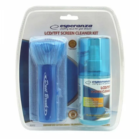 Kit curatare ecran LCD TFT Esperanza, ES112, pensula, gel, laveta, spray 200 ml