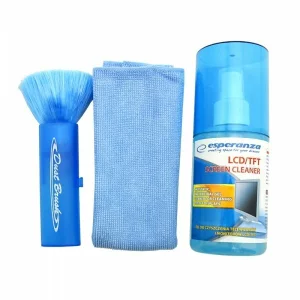 Kit curatare ecran LCD TFT Esperanza, ES112, pensula, gel, laveta, spray 200 ml