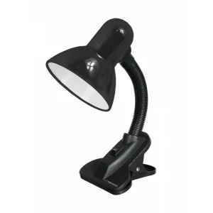 Lampa de birou cu clips E27 Esperanza Procyon, ELD106K, cu brat flexibil, 3W, Negru